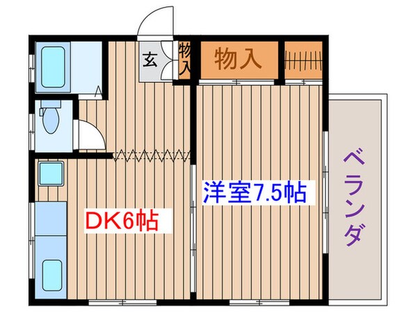 コ－ポけやきの物件間取画像